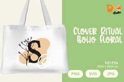 Clover Ritual Boho Floral Monogram Product Image 1
