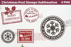 Christmas Post Stamps Merry christmas PNG Product Image 1