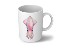 Cute Squid Marine Animal Pink Tentacle Ocean PNG Summer Product Image 6