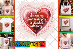 Whimsical TSHIRT Gift Ideas PNG, Heart Quote Product Image 1