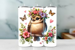 Love Bird Spring Tumbler Wrap Sublimation PNG Design Product Image 1