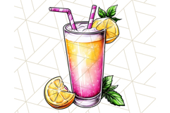 Pink Summer Clipart, Cute Beach Icons, Aesthetic PNG Product Image 5