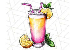 Pink Summer Clipart, Cute Beach Icons, Aesthetic PNG Product Image 5