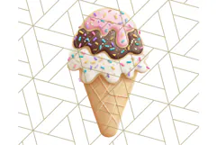Summer Iced Cookie Clipart PNG, Cute Tropical Cookies Product Image 5