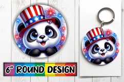 Luminous Circle Ornaments Sublimation, USA Animals Product Image 1