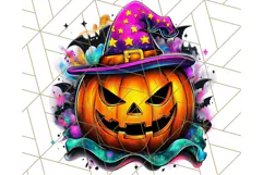Pumpkin Party Halloween Clipart PNG, Cute Spooky Elements Product Image 5