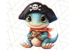 Cartoon Pirate Kids and Animals PNG Clipart for Fun Designs Product Image 5