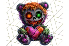 Spooky Cute Monster PNG Clipart, Adorable Halloween Monsters Product Image 5
