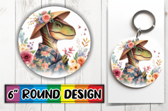 Cozy Round Car Coaster Magic, Dino Product Image 1