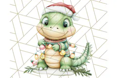 Muted Cute Safari Christmas Animal PNG Clipart, Holiday Png Product Image 5