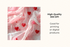 Coquette Textile Valentine Digital Paper Kit Rococo Patterns Product Image 5