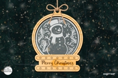 Christmas Snowglobe Ornaments SVG Bundle | Laser Cut | SVG Product Image 13