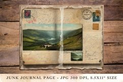 Printable Junk Journal Pages landscape 16 Product Image 1