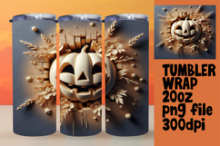 Chic 20oz Tumbler Design for Gifts , 3D Pumpkin Product Image 1