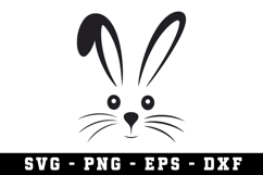 Bunny Ear &amp; Face SVG | SVG Cut files | Cricut Product Image 1