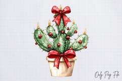 Cozy Christmas Houseplant Clipart PNG Product Image 1