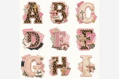 Faith Collage Alphabet PNG Bundle | Christian Leopard Product Image 3