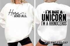 I&#039;m not a unicorn SVG, Funny Quotes SvG Product Image 1