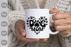 Dog Mom Heart SVG Design / Dog Heart SVG Cut Files Product Image 3