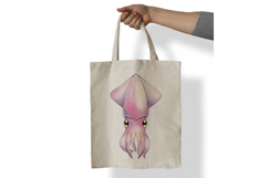 Cute Squid Marine Animal Pink Tentacle Ocean PNG Summer Product Image 7