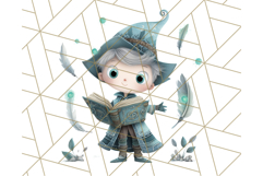 Whimsical Library Clipart with Cozy Readers and Books Product Image 5