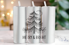 Merry &amp; Bright Tumbler Wrap | Christmas Wrap Product Image 1