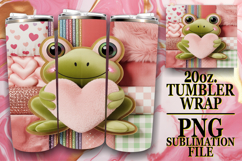 Cheerful escapes 20oz tumbler wrap, Valenines Animals Product Image 1