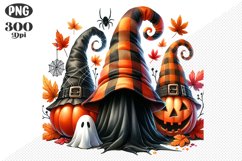 Halloween Gnomes Sublimation - Clipart PNG Design Product Image 1