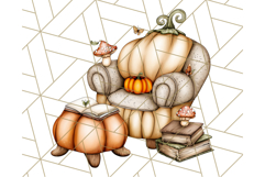 Fall Fairy House Clipart PNG, Autumn Homes and Decor Product Image 5