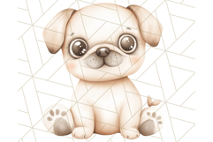 Pug Clipart PNG, Cute Dog Art, Funny Puppy Illustration Png Product Image 5