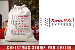 Christmas Stamp Clipart, Christmas Retro sublimation PNG Product Image 1