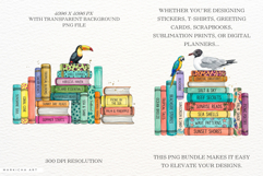 Summer Tropical Books &amp; Birds Clipart Product Image 2