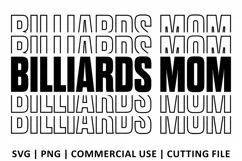 Billiards Mom SVG | Stacked SVG Product Image 1