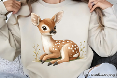 Charming Fairy Woodland Animals Clipart PNG Product Image 1