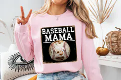 Baseball Mama Clipart | Baseball Png | Sublimation Product Image 3