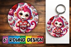 Whimsical Circle Ornaments PNG Design, Valentines Product Image 1