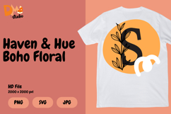 Haven &amp; Hue Boho Floral Monogram Product Image 1