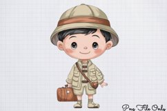 Watercolor Safari Adventure Clipart PNG Product Image 1