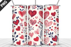 Lovely Hearts Tumbler Design | Valentine&#039;s Day Tumbler Wrap Product Image 5