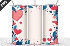 Lovely Hearts Tumbler Design | Valentine&#039;s Day Tumbler Wrap Product Image 2