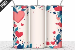 Lovely Hearts Tumbler Design | Valentine's Day Tumbler Wrap Product Image 2