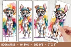 Colorful Dog Bookmark Sublimation Product Image 1