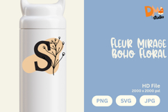 Fleur Mirage Boho Floral Monogram Product Image 1