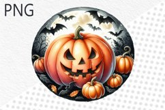 Halloween Pumpkins Sublimation - Clipart PNG Design Product Image 1