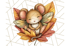 Fall Fairy Animal Clipart PNG, Woodland Creatures With Wings Product Image 5