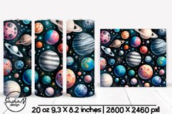 Space tumbler wrap, Cosmic landscape sublimation Product Image 1