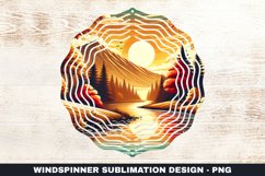 Mountain Wind Spinner Sublimation Design Product Image 1
