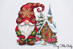 Christmas Gnome Houses Clipart Product Image 1