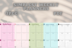 best simplest weekly planner freebie 48,free Weekly planners Product Image 2