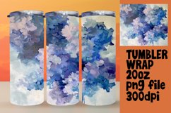 Tranquil Blossoms 20oz Tumbler Wrap Sublimation Product Image 1